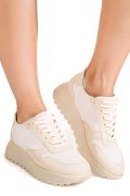 PANTOFI SPORT BEJ PIELE NATURALA 3S77026