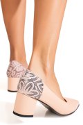 PANTOFI ROZ PIELE NATURALA 5S77602
