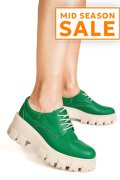 PANTOFI CASUAL FEMEI PIELE NATURALA VERZI 2S77080