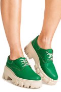 PANTOFI CASUAL FEMEI PIELE NATURALA VERZI 2S77080