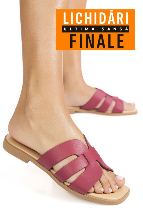 Papuci fuchsia piele naturala 1sp1htj