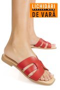 PAPUCI ROSII PIELE NATURALA 1SP1HTJ