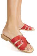 PAPUCI ROSII PIELE NATURALA 1SP1HTJ