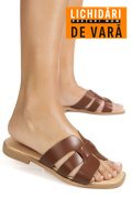PAPUCI MARO DESCHIS PIELE NATURALA 1SP1HTJ
