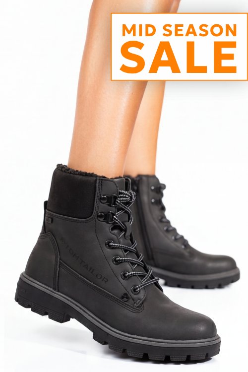 Tom tailor, ghete negre 0s77904