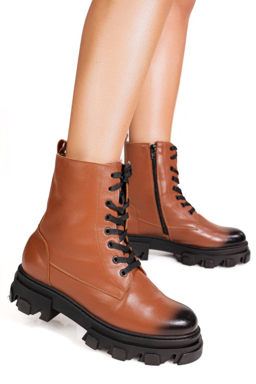 Ghete dama piele naturala maro 1s7706b