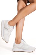 PANTOFI SPORT ALBI PIELE NATURALA 1S7723710