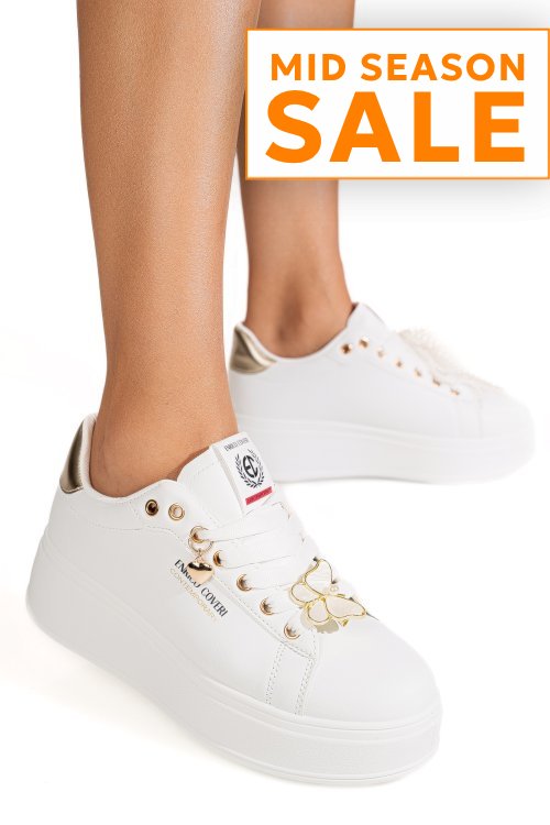 Enrico coveri, pantofi sport white ejw616d40