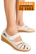 PANTOFI BEJ PIELE NATURALA 5SPQ20
