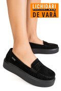 MOCASINI NEGRI PIELE NATURALA INTOARSA GSP10A161