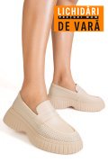 MOCASINI BEJ PIELE NATURALA TPC60852