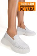 MOCASINI ALBI PIELE NATURALA TPC60852