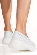 MOCASINI ALBI PIELE NATURALA TPC60852