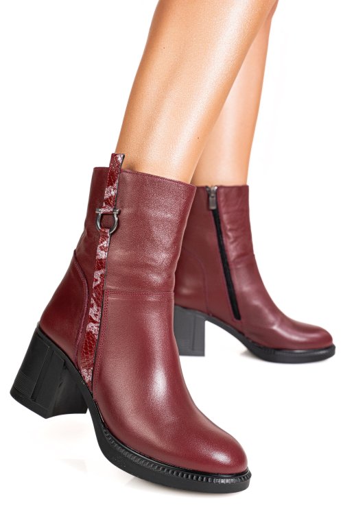Ghete visinii piele naturala apck9400