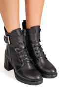 GHETE NEGRE PIELE NATURALA APCK7600