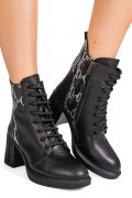 GHETE NEGRE PIELE NATURALA APCK5800