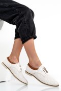 PANTOFI BEJ PIELE NATURALA 1PC12008
