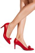 PANTOFI DAMA GUBAN ROSII PIELE NATURALA INTOARSA 1S77257