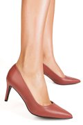 PANTOFI DAMA GUBAN ROZ SMN PIELE NATURALA 1S77218