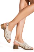 SANDALE BEJ PIELE NATURALA TPC8049