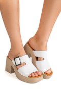 SANDALE WHITE PIELE NATURALA APCKD7060