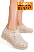 MOCASINI BEJ PIELE NATURALA MSPM220