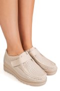 MOCASINI BEJ PIELE NATURALA MSPM220