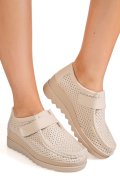 MOCASINI BEJ PIELE NATURALA MSPM220