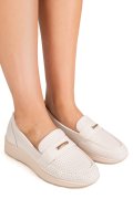 MOCASINI BEJ PIELE NATURALA QSPL783