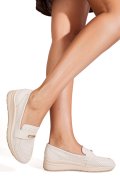 MOCASINI BEJ PIELE NATURALA QSPL783