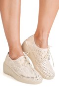 PANTOFI BEJ PIELE NATURALA ASPN3128