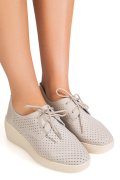PANTOFI GRI PIELE NATURALA ASPN3128