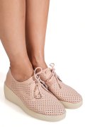 PANTOFI ROZ PIELE NATURALA ASPN3128