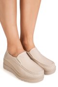 MOCASINI BEJ PIELE NATURALA MSPM221