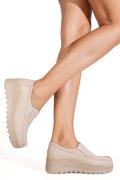 MOCASINI BEJ PIELE NATURALA MSPM221