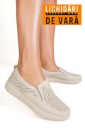 MOCASINI BEJ PIELE NATURALA 1SP26010