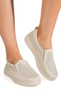 MOCASINI BEJ PIELE NATURALA 1SP26010