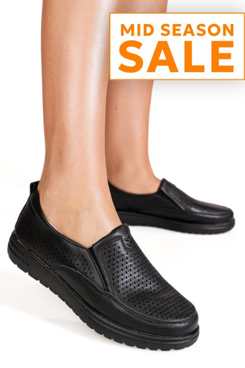 Mocasini negri piele naturala 1sp26010