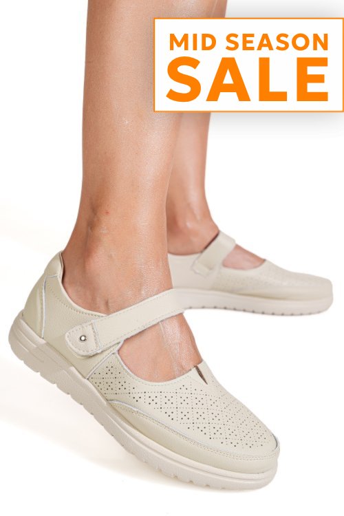 Mocasini bej piele naturala 1sp2609