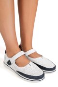 MOCASINI ALB ALBASTRU PIELE NATURALA 1SP2609