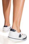 MOCASINI ALB ALBASTRU PIELE NATURALA 1SP2609