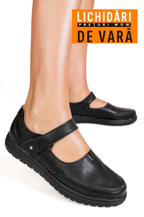 Mocasini negri piele naturala 1sp2609