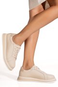 PANTOFI SPORT BEJ PIELE NATURALA GPC033