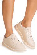 PANTOFI SPORT BEJ PIELE NATURALA GPC033