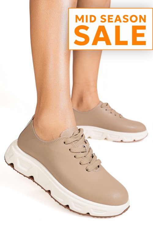 Pantofi sport khaki piele naturala fpc002534