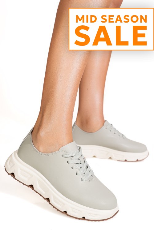 Pantofi sport olive piele naturala fpc002534