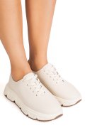 PANTOFI SPORT BEJ PIELE NATURALA FPC002534