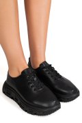 PANTOFI SPORT NEGRI PIELE NATURALA FPC002534