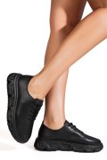 PANTOFI SPORT NEGRI PIELE NATURALA FPC002534