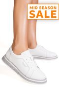 PANTOFI ALBI PIELE NATURALA TPC6099